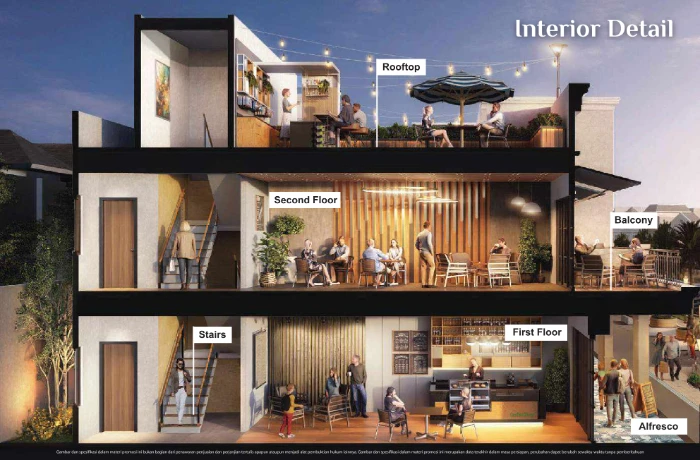 La Promenade — Interior Detail 3 Level