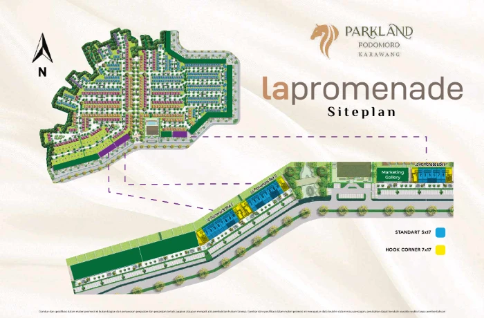 Siteplan La Promenade Parkland Podomoro