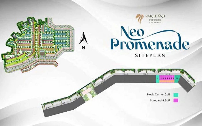 Siteplan Neo Promenade Parkland Podomoro